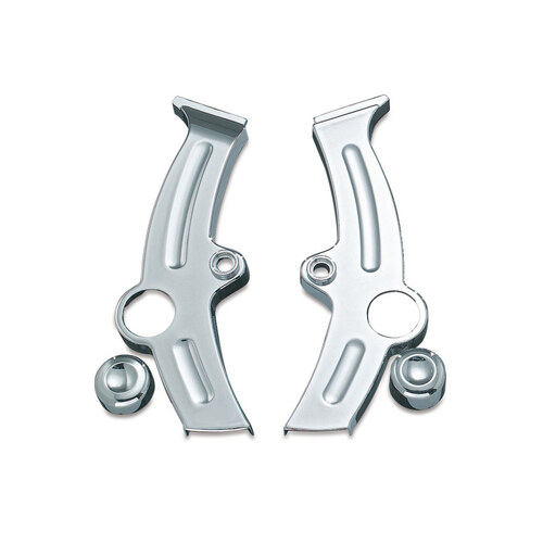 Kuryakyn K7851 Boomerang Frame Covers Chrome for Softail 00-07