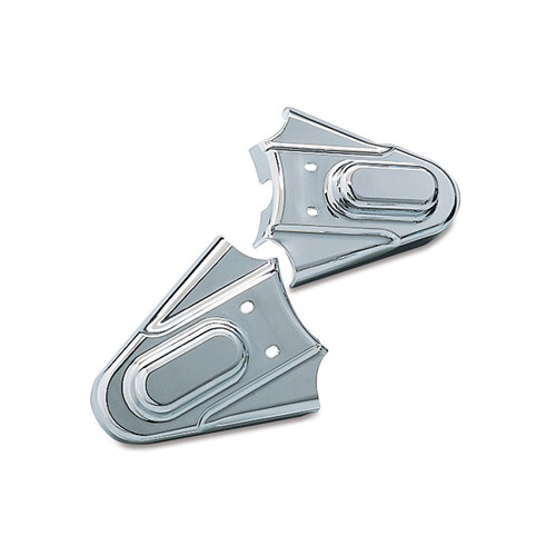 Kuryakyn K8200 Rear Phantom Axle Covers Chrome Softail 86-07 (excludes Fatboy)