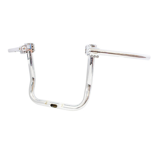 Klock Werks KKC-0601-3126 KlipHanger 10" x 1-1/4" Handlebar Chrome for Road Glide 15-23/Road King Special 15-Up