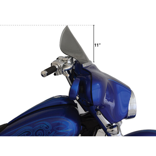 Klock Werks KKC-2310-0225 11.5" Flare Windshield Tint for Electra Glide/Street Glide 96-13