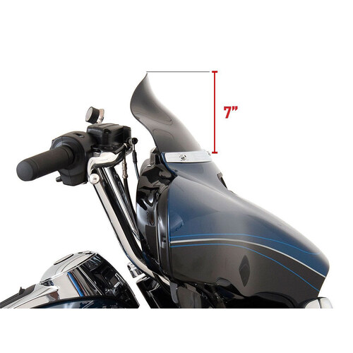 Klock Werks KKC-2310-0473 6.5" Flare Windshield Tinted for Electra Glide/Street Glide/Tri Glide 14-23