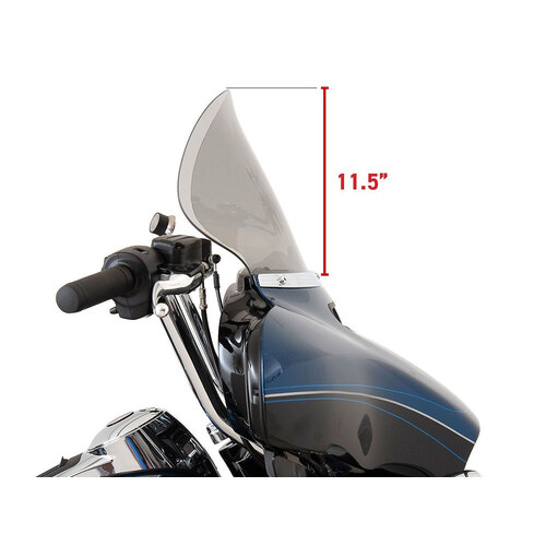 Klock Werks KKC-2310-0478 11.5" Flare Windshield Tinted for Electra Glide/Street Glide/Tri Glide 14-23