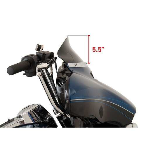 Klock Werks KKC-2310-0571 5" Flare Windshield Black Tint for Electra Glide/Street Glide/Tri Glide 14-23