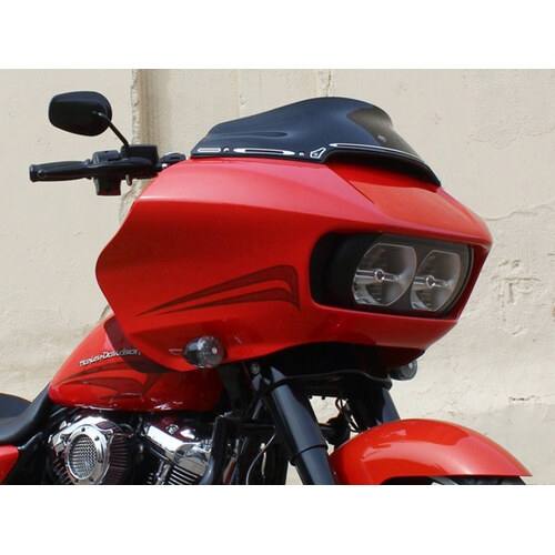 Klock Werks KKC-2310-0671 6" Sports Flare Windshield Black for Road Glide 15-23