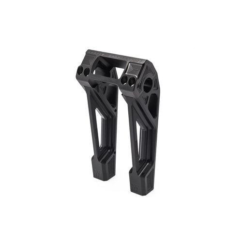 Kodlin KM-K55122 8" Straight Fastback Risers Black for Softail Street Bob/Breakout/Low Rider ST/Standard 18-Up