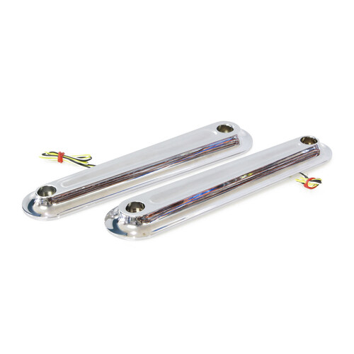 Kodlin KM-K68521 Legit Elypse 2-1 Front Turn Signals w/Running Lights Chrome for Touring 06-Up