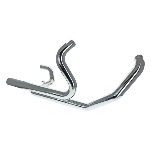 Khrome Werks KW200600B Right Side Tuck & Under Headers Chrome w/Cross Over for Touring 95-08