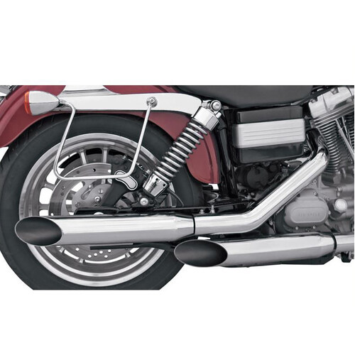 Khrome Werks KW202310A 3" HP-Plus Slash Cut Slip-On Mufflers Chrome for Dyna 95-17