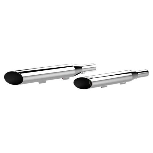 Khrome Werks KW202390 3" HP-Plus Slash Cut Slip-On Mufflers Chrome for Sportster 04-13