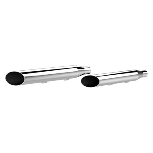 Khrome Werks KW202395 3" HP-Plus Slash Cut Slip-On Mufflers Chrome for Sportster 14-21