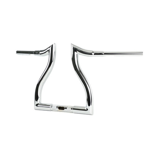 LA Choppers LA-7316-12 12" x 1 1/2" Hammerhead Handlebar Chrome for Road Glide 15-23/Road King Special 17-Up