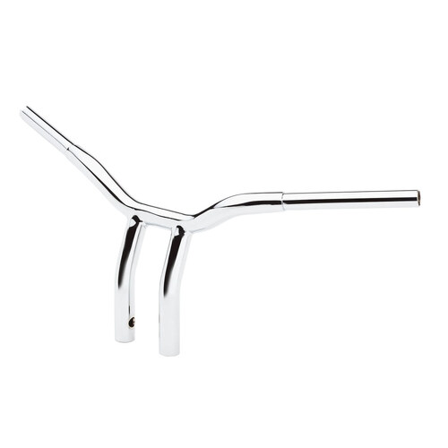 LA Choppers LA-7338-10 10" x 1 1/4" Pullback One Piece Kage Fighter Handlebar Chrome