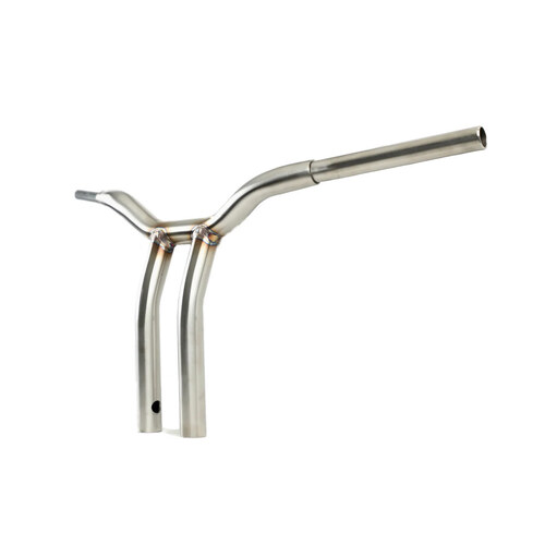 LA Choppers LA-7338-10SS 10" x 1 1/4" Pullback One Piece Kage Fighter Handlebar Stainless