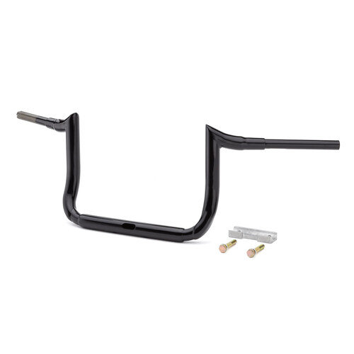 LA Choppers LA-7356-10B 10" x 1 1/2" Grande Prime Ape Handlebar Gloss Black for Electra Glide/Street Glide/Ultra Glide 14-Up Models