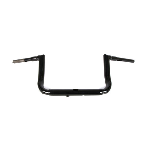 LA Choppers LA-7365-10B 10" x 1 1/2" Grande Twin Peaks Handlebar Gloss Black for Electra Glide/Street Glide/Ultra Glide 14-Up Models