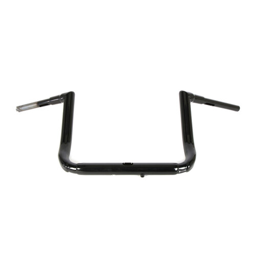 LA Choppers LA-7365-12B 12" x 1 1/2" Grande Twin Peaks Handlebar Gloss Black for Electra Glide/Street Glide/Ultra Glide 14-Up Models