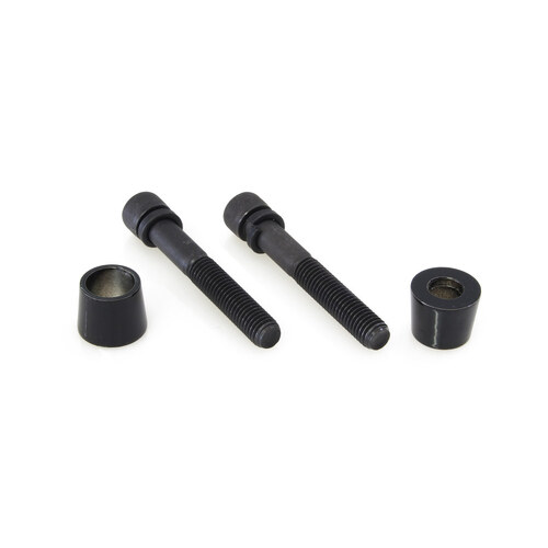 LA Choppers LA-7412-02B Handlebar Riser Bolt & Cone Kit Gloss Black