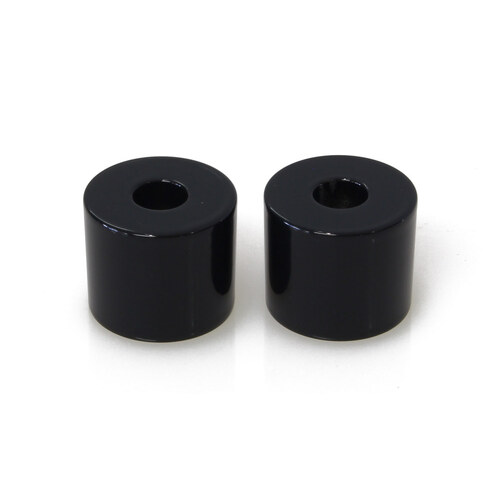 LA Choppers LA-7414-01B 1" Tall x 1.25" Thick Riser Spacers Gloss Black