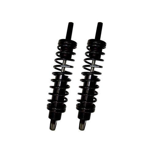 Legend LEG-1310-1120 REVO-A Series 14" Adjustable Rear Shock Absorbers Black for Sportster 04-21