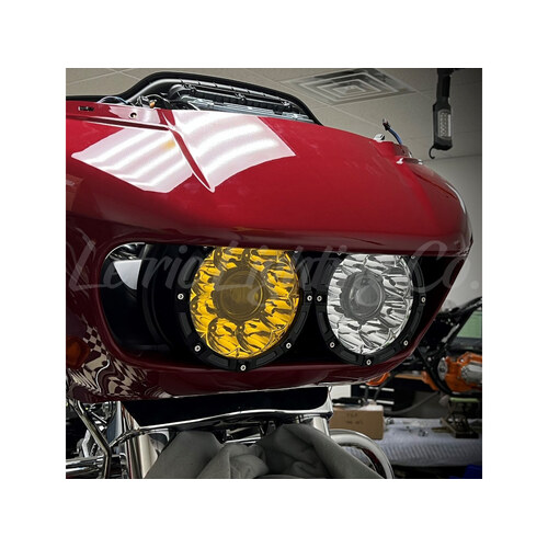 Letric Lighting Co LLC-DB7-YC Dual 7" Yellow/White LED Headlight Kit for Road Glide 15-23