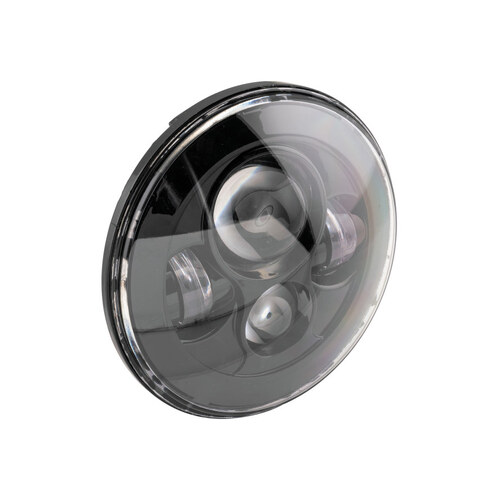 Letric Lighting Co LLC-LH-7B 7" LED Headlight Insert Black for H-D/Indian Chief Classic/Dark Horse Models w/7" Headlight