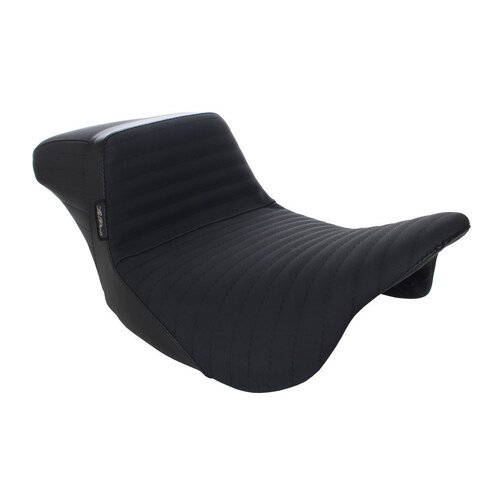 LePera Seats LP-LK-597PTGP Kickflip Dual Seat w/Pleated Gripper Tape for Touring 08-23