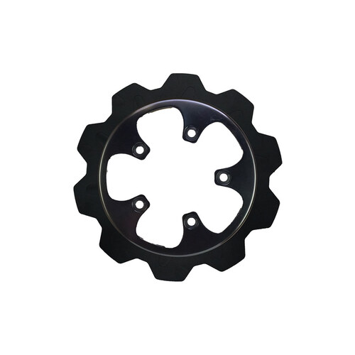 Lyndall Racing Brakes LRB-2104-3121 11.8" Rear Crown Disc Rotor Black Band & Black Carrier for V-Rod 06-17