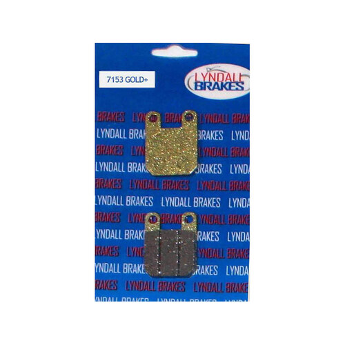 Lyndall Racing Brakes LRB-7153-G Gold-Plus Brake Pads for Performance Machine 125X4SL & 125X45 Calipers