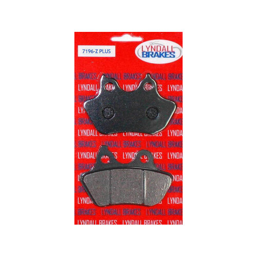 Lyndall Racing Brakes LRB-7196-Z Z-Plus Brake Pads for Rear on Softail 06-07 w/200 OEM Rear Tyre