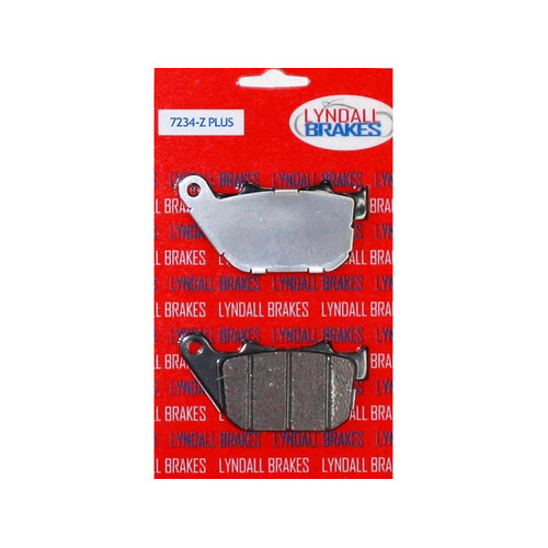 Lyndall Racing Brakes LRB-7234-Z Z-Plus Brake Pads for Rear on Sportster 04-13