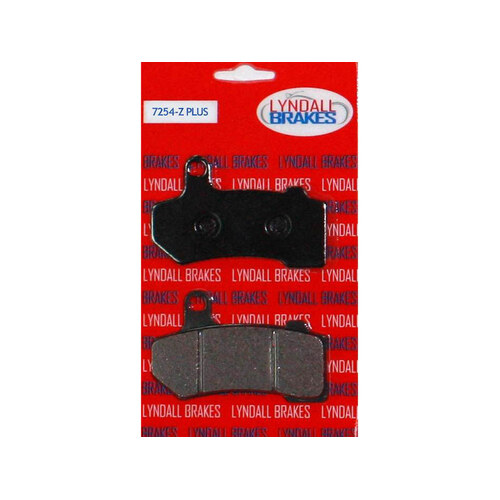 Lyndall Racing Brakes LRB-7254-Z Z-Plus Brake Pads for Front Rear on Touring 08-Up/V-Rod 06-17