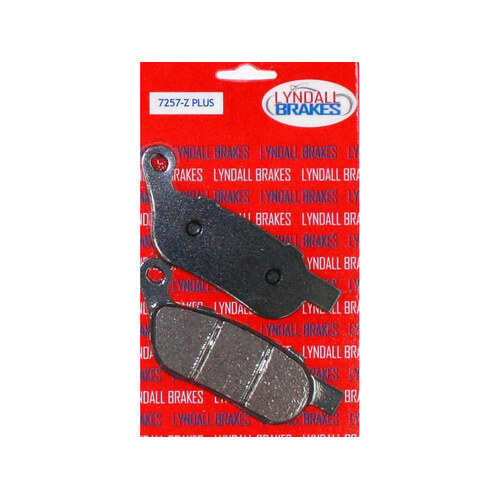 Lyndall Racing Brakes LRB-7257-Z Z-Plus Brake Pads for Rear on Softail/Dyna 08-17