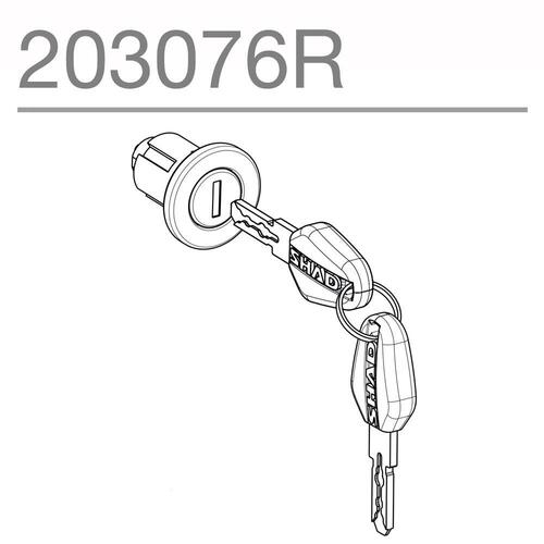 Shad Replacement Key & Barrel (Black Key) for SH48/58/59 Top Cases