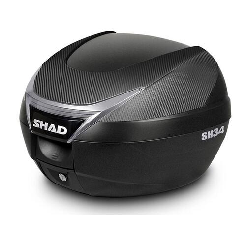 Shad SH34 Top Case Black/Carbon 34L