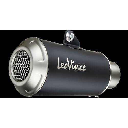 LeoVince LVFS15237B LV-10 Black Edition Full Exhaust System w/Stainless End Cap for Honda MSX 125/Grom 17-20