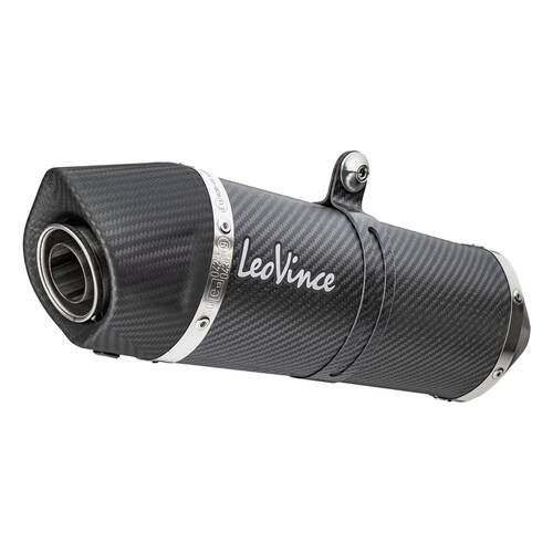 LeoVince LVSO14264E LV One Evo Carbon Fiber Slip-On Muffler w/Carbon End Cap for BMW F 750 GS/F 850 GS/Adventure 18-22