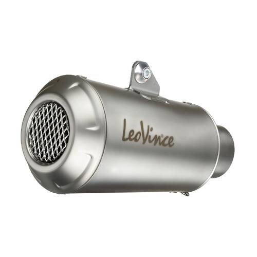 LeoVince LVSO15241 LV-10 Stainless Steel Slip-On Muffler w/Stainless End Cap for BMW S 1000 R 21-22/S 1000 RR 19-22