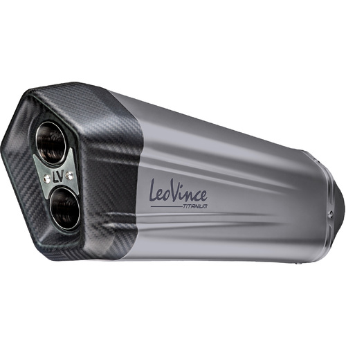 LeoVince LVSO15300T LV-12 Titanium Slip-On Muffler w/Carbon End Cap for KTM 1050/1090/1190 Adventure 13-19/1290 Super Adventure 15-20