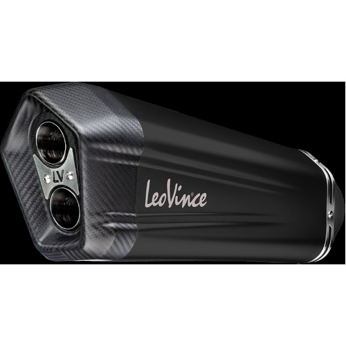 LeoVince LVSO15303B LV-12 Black Edition Slip-On Muffler w/Carbon End Cap for Suzuki V-Strom 1050 ABS/XT 20-22