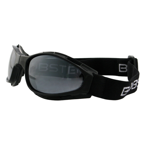 CROSSFIRESM FOLDING GOGGLES BLACK FRAMESMOKE LENSES BOBSTER EYEWEAR