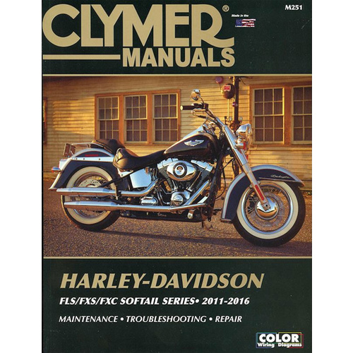 REPAIR MANUAL, CLYMER M251 SOFTAIL MODELS 2011/LATER DETAILED SERVICE & REPAIR