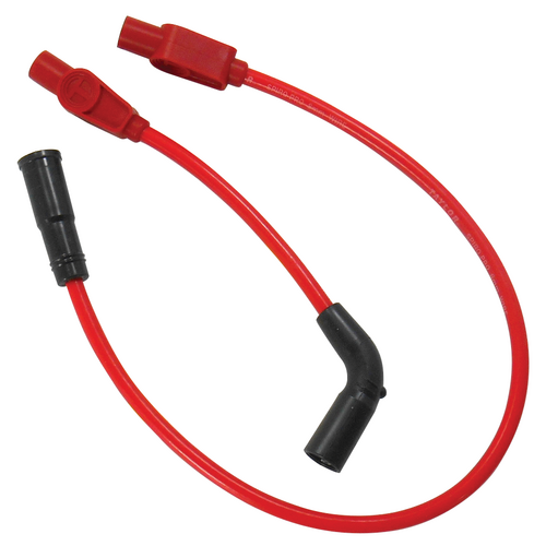 Taylor Cable 18521 (10233) 8mm Spark Plug Wire Set Red for Touring 99-08 w/Carb/Sportster 07-21