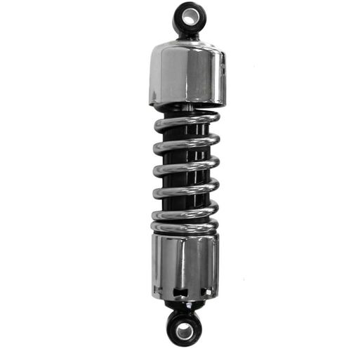 Power House 29035 Chrome Premium Shock Absorbers 12" eye to eye for Big Twin Models 4 Speed 73-86 (Except Softail)