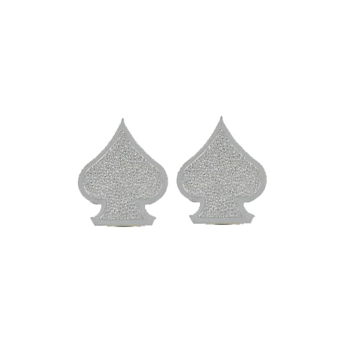 Trik Tops 53227 Custom Valve Stem Cap Pair Spade Chrome