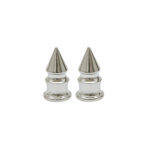 Trik Tops 53228 Custom Valve Stem Cap Pair Spike Chrome