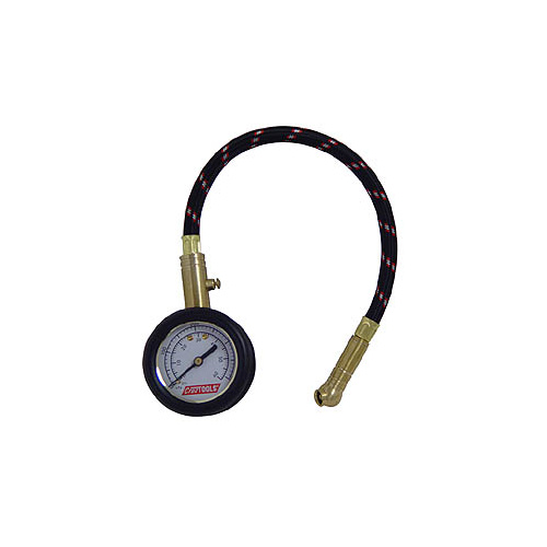 ANALOG TIRE PRESSURE GAUGE 0/60 PSI IN 1 LBS INCREMENTS 2" DIAL10" LG