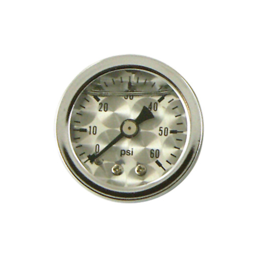 Marshall Instruments 88029 Chrome 60lb Oil Pressure Gauge 1/8-27npt 1 1/2" o.d Universal Use fits Custom Applications Sold Each