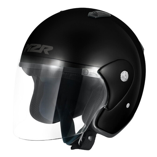 M2R 290 Gloss Black Helmet [Size:XS]