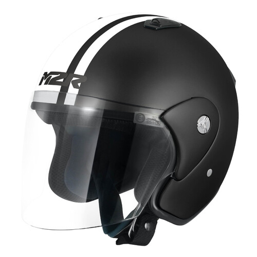 M2R 290 Urban Matte Black/White Helmet [Size:XS]