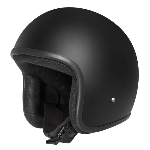 DriRider Base Matte Black Helmet w/No Peak [Size:SM]